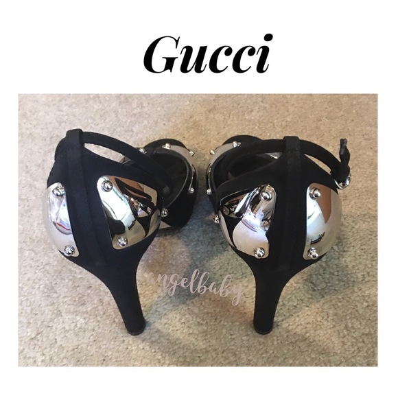 Gucci Mirror Platform Heels in Black Suede! - Picture 14 of 16